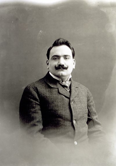 Portret van Enrico Caruso, ca. 1900 door Italian Photographer