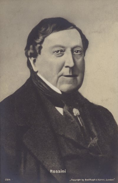 Portret van Gioachino Rossini door Italian Photographer