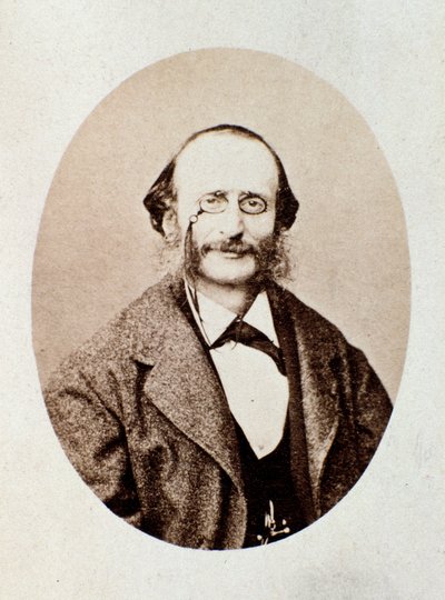 Portret van Jacques Offenbach (1819-1880) door Italian Photographer