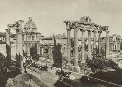 Forum Romanum met de nieuwe opgravingen door Italian Photographer