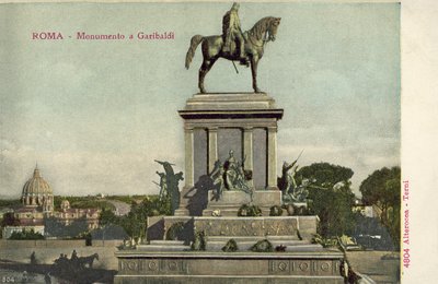 Rome, Italië, Garibaldi monument door Italian Photographer