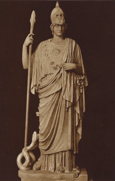Het standbeeld van Minerva in het Vaticaans Museum, Rome door Italian Photographer