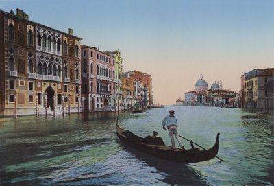 Venetië, Canal Grande vanaf Accademia, Palazzo Franchetti door Italian Photographer