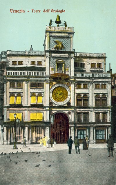 Venetië, Italië, Toren van de Klok door Italian Photographer
