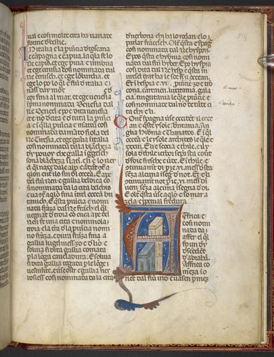 Bartholomaeus Anglicus, De Proprietatibus rerum (Over de eigenschappen van dingen) c.1300-09 door Italian School