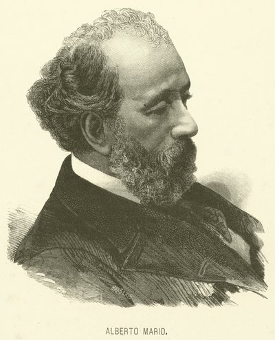 Alberto Mario (gravure) door Italian School