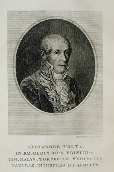 Alessandro Giuseppe Antonio Anastasio Volta (1745-1827), uit L