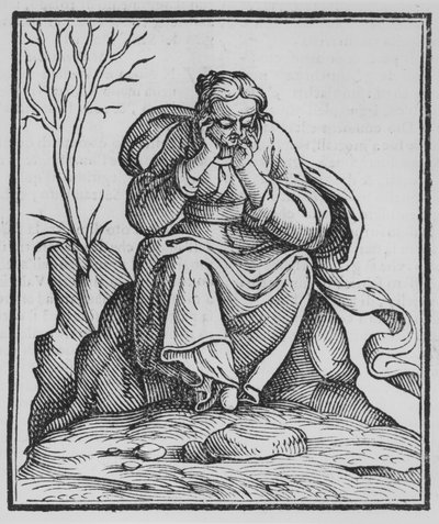 Allegorie van Melancholie door Italian School