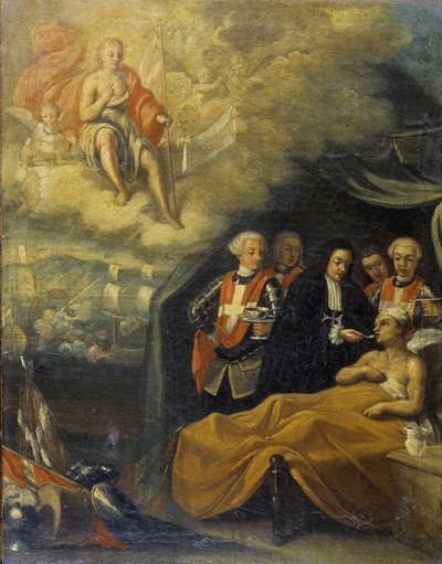 Allegorie op de Orde van Malta. Napolitaanse school door Italian School