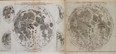 Almagestum novvum astronomaiam veterem novamque complectens observationibus aliorum, et propriis nouisque theorematibus, problematibus, ac tabulis pomotam, ca. 1660 door Italian School