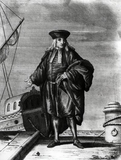 Een admiraal van het Venetiaanse arsenaal (gravure) door Italian School