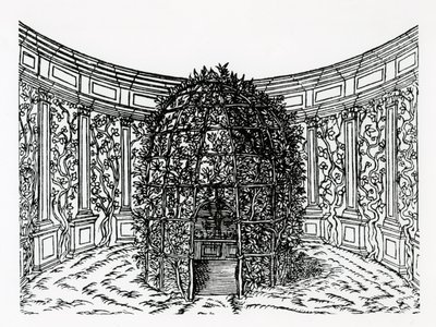 Een prieel, uit Hypnerotomachia Poliphili, toegeschreven aan Francesco Colonna (c.1432-1527), gepubliceerd 1499 door Italian School