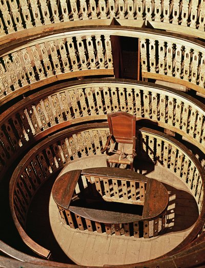 Anatomisch theater, gebouwd 1594-95 door Italian School