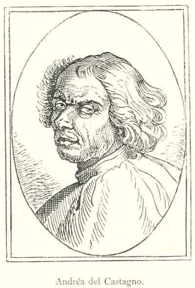 Andrea del Castagno (gravure) door Italian School