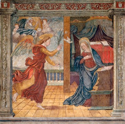 Anonieme fresco uit het einde van de 15e eeuw door Italian School