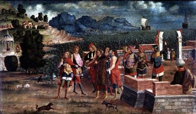 Apollo en Poseidon Komen Laomedon Helpen door Italian School