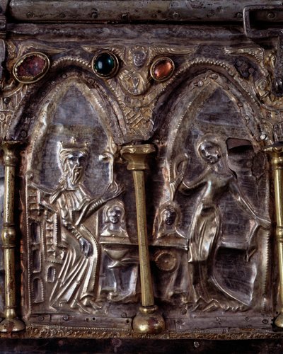 Ark van Barbarossa, met scènes uit het leven van Johannes de Doper door Italian School