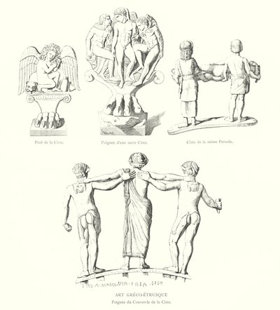 Grieks-Etruskische Kunst (gravure) door Italian School