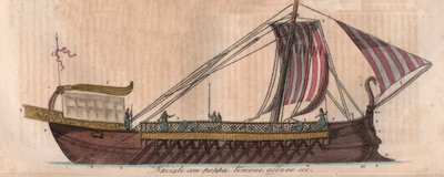 Atheense trireem, 4e eeuw v.Chr. - gravure uit 
