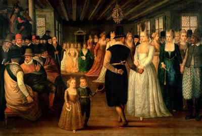Bal in Venetië ter ere van buitenlandse bezoekers, c.1580 door Italian School