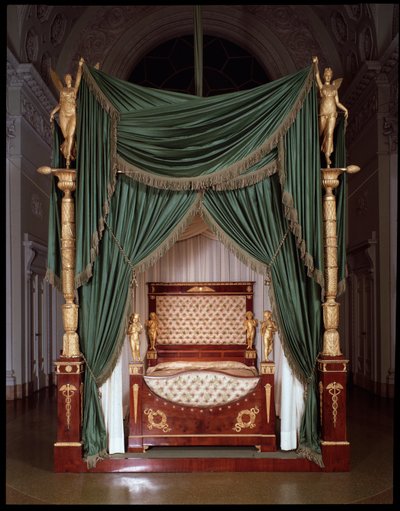 Bed van Carlo Ludovico di Borbone (Karel II van Parma) gerealiseerd in de regio Lucca - Bed van Carlo II di Parma (Karel II van Bourbon-Parma) (1799-1883) uit Lucca fabrieken - Florence, Palazzo Pitti door Italian School