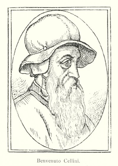 Benvenuto Cellini (gravure) door Italian School