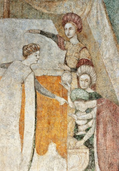 Bicocca degli Arcimboldi: 15e-eeuwse fresco, detail door Italian School