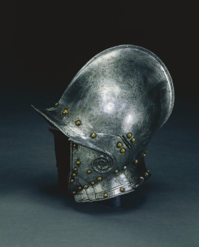 Burgonet met scharnierende wangstukken, ca. 1560-70 door Italian School