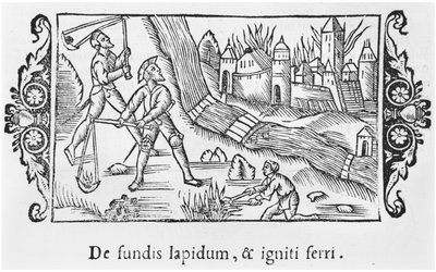 Inname van een stad door vuur, illustratie uit Historia de Gentibus Septentrionalibus door Olaus Magnus (1490-1558), uitgegeven in Rome, 1555 door Italian School