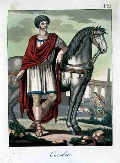 Cavaleriesoldaat, uit 