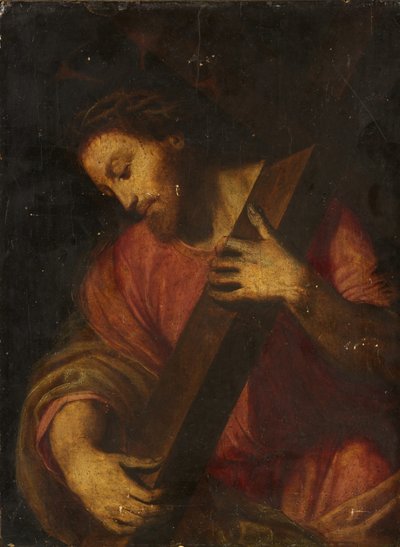 Christus draagt het kruis door Italian School