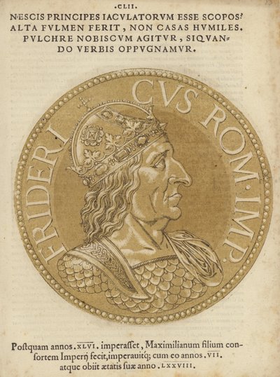 Munt met een afbeelding van Maximiliaan I door Italian School