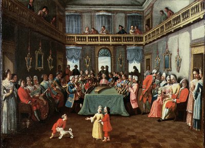 Concert in een Privé Huis door Italian School