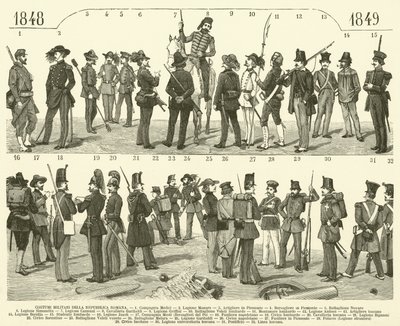 Costumi Militari Della Repubblica Romana door Italian School