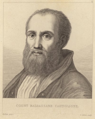 Graaf Baldassare Castiglione (1478-1529) door Italian School
