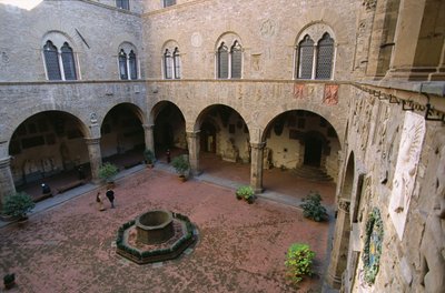 Binnenplaats door Italian School