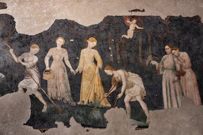 Detail van de fresco