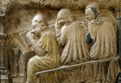 Detail van studenten die de cursus van Bonifacio Galluzzi volgen door Italian School