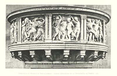 Donatello en Michele di Bartolommeo, Buitenpreekstoel van de Kathedraal van Prato door Italian School