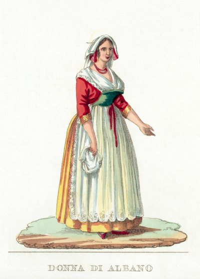 Donna Di Albano door Italian School