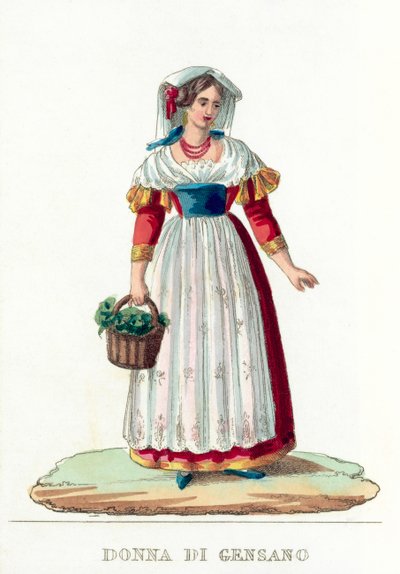 Donna Di Gensano door Italian School