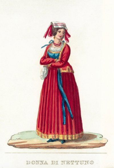 Donna Di Nettuno door Italian School