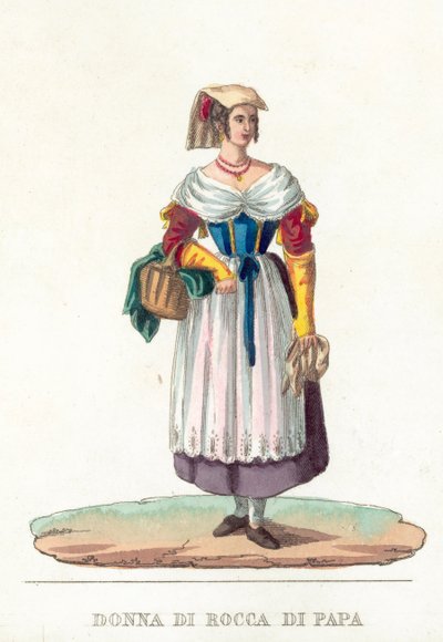 Donna Di Rocca Di Papa door Italian School