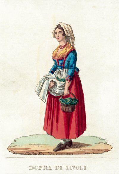 Donna Di Tivoli door Italian School