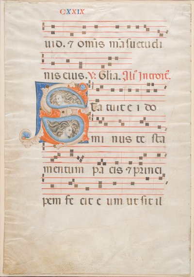 Dubbelblad uit een Graduale, ca. 1325 door Italian School