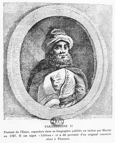 Emir Fakhr-al-Din II (gravure) door Italian School