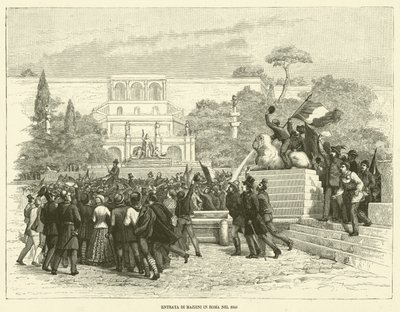 Entrata di Mazzini in Roma Nel 1849 door Italian School