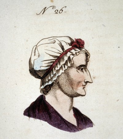 Figuur nummer 26 die het gezicht van een vrouw voorstelt in 