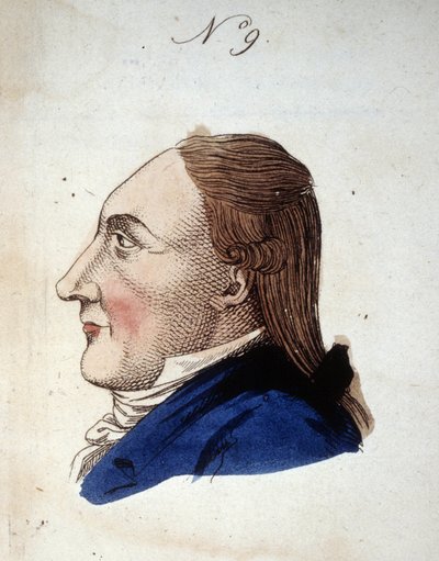 Figuur nummer 9 die het gezicht van een man voorstelt in 