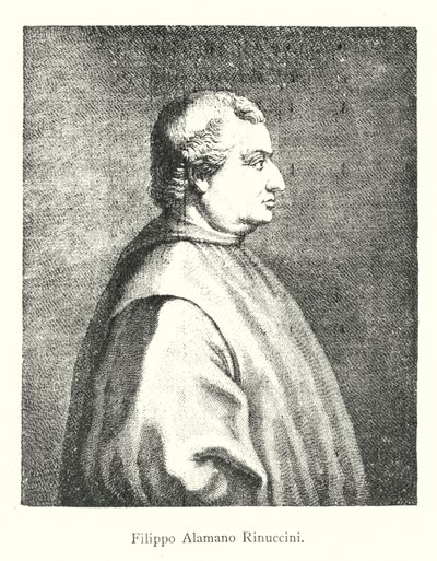 Filippo Alamanno Rinuccini (gravure) door Italian School